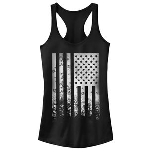 4th of July Flower Flag Racerback Tank Top
